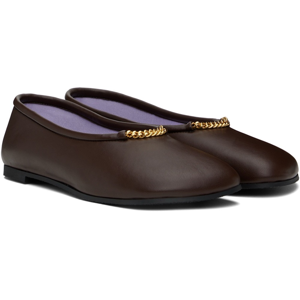NIB STELLA MCCARTNEY Brown Ballerina Flats 7.5